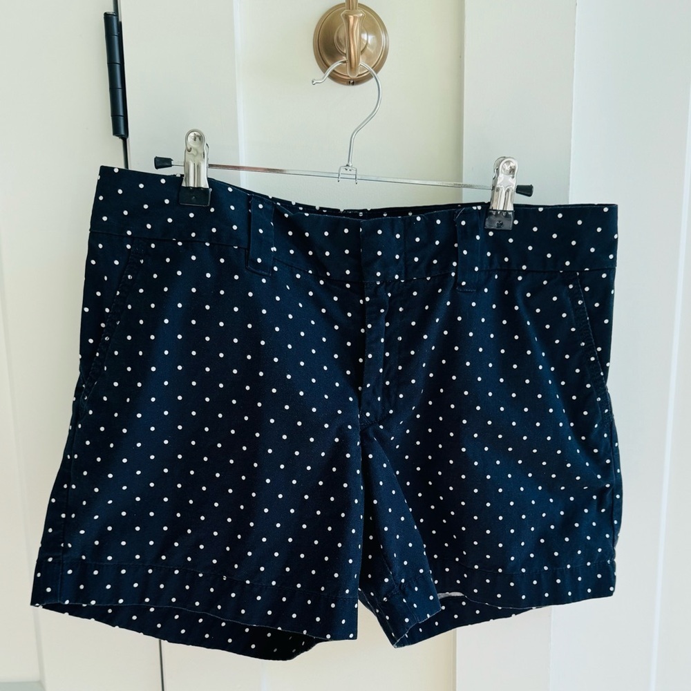 Tommy Hilfiger Navy Polka Dot Cotton Women's Shorts​​​